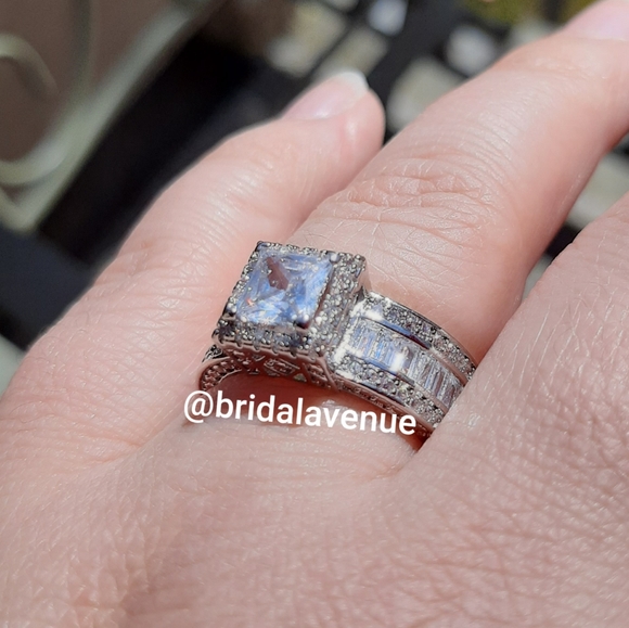 Silver Simulated Diamond Reign in My Heart - Picture 10 of 14